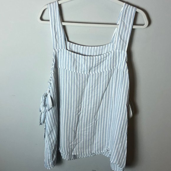 H&M plus size striped tank top (US 14) - Picture 4 of 4